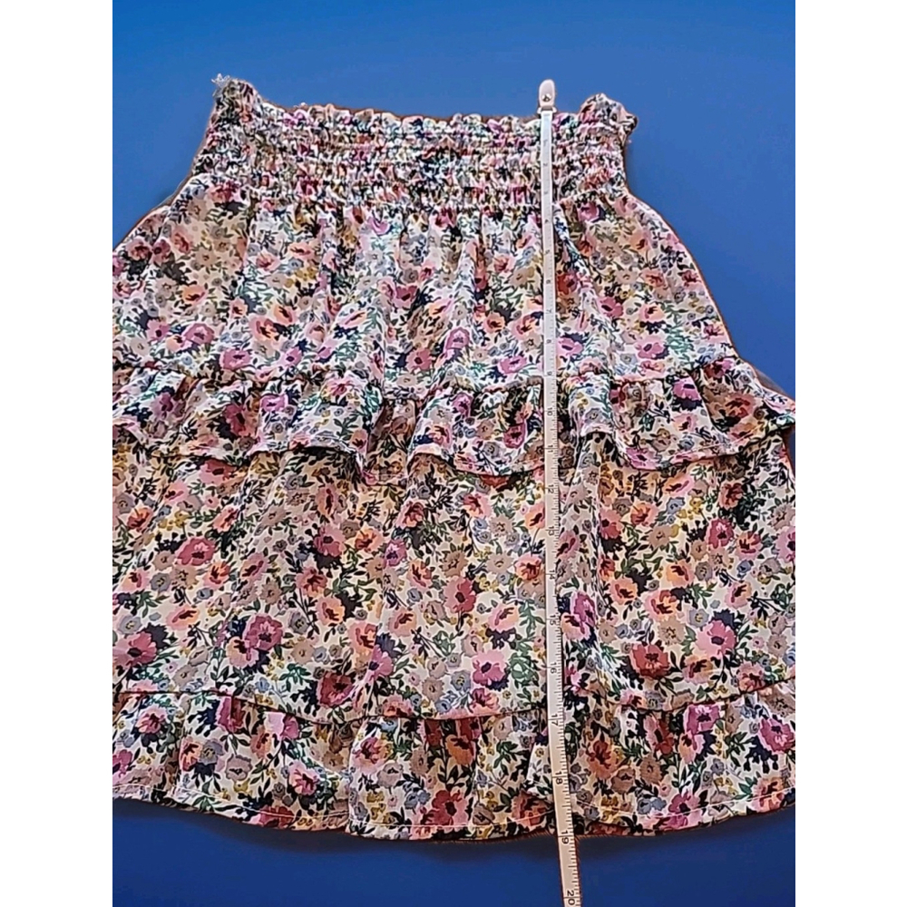 Sienna Sky Women's Floral Ruffled Skirt Size Small Spring Pull On. - Picture 7 of 7